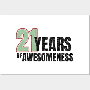 21st Birthday: 21 years of awesomeness Posters and Art